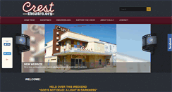 Desktop Screenshot of cresttheatre.org