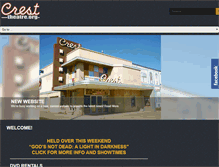Tablet Screenshot of cresttheatre.org